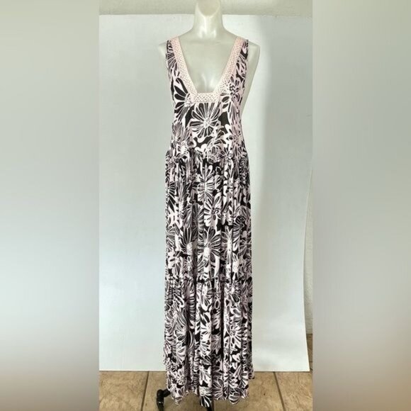 Free People Tiers for you Tiered Maxi dress Small - Picture 2 of 10
